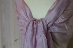 cochineal dyed shibori silk shawl